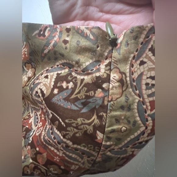 Chaps Women’s Size 12 100% Cotton Fulling lined Paisley Skirt - Picture 4 of 4